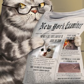 1000 Piece Jigsaw Puzzle - Crappy Cat Meow Time, Cat Pooping Puzzle