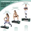Fitvids Step Aerobic Platform, 31" Exercise Step with 3 levels