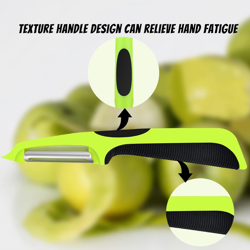 Potato Peeler, Stainless Steel Rotary Vegetable Peeler for Kitchen Fruits