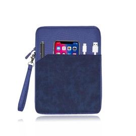Tablet Sleeve for 11 Inch Device,Soft Fabric with Zippered Closure,Shockproof,Lightweight and Portable,Waterproof,Blue