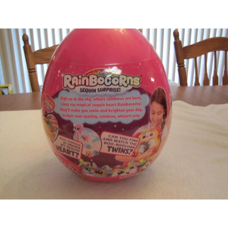 ZURU 2018 ZURU RAINBOCORNS SILVER SEQUIN SURPRISE YELLOW HORN--NEW--FAC