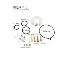 YFFSFDC PZ19 Carburetor Repair Kit Overhaul Kit 19mm Carburetor Repair Kit for Motorcycles