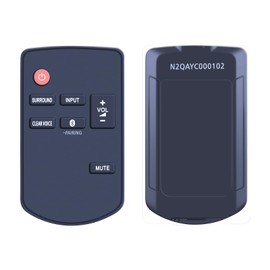 TCNOUMT N2QAYC000102 Remote Control Compatible for Panasonic Home Theater System SCHTB8 SC-HTB8-P SC-HTB8-GN SC-HTB8EG-K SC-HTB8-EB SC-HTB8-EG SC-HTB8EBK Soundbar Remote Controller Replacement