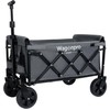 Expandable Collapsible Wagon with Extra Space, Foldable Utility Cart with