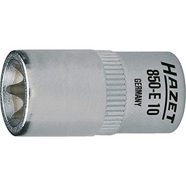HAZET E Type Torx Socket, 0.25 inch (6.35 mm), Nominal No. E5 850-E5