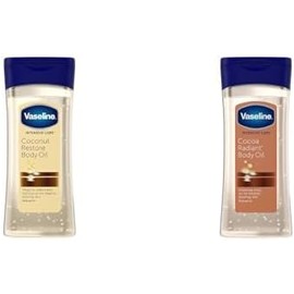 Vaseline Aceite Corporal Gel Coconut Restore 200ml Hidratación Brillo + Cocoa Radiant Cacao Puro 200ml