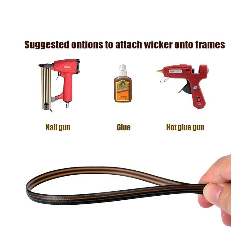 WEZCHUGHAOL Wicker Repair Kit, 120 Feet Basket Weaving Material, DIY