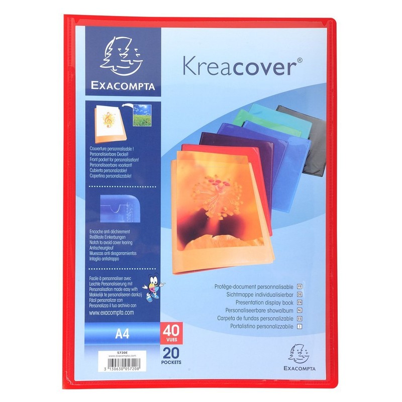 Exacompta - Ref 5720E - Kreacover Collection - Semi-Rigid Opaque