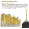 50 pcs Drill Bit Set Professional Titanium Coated Drill Bits