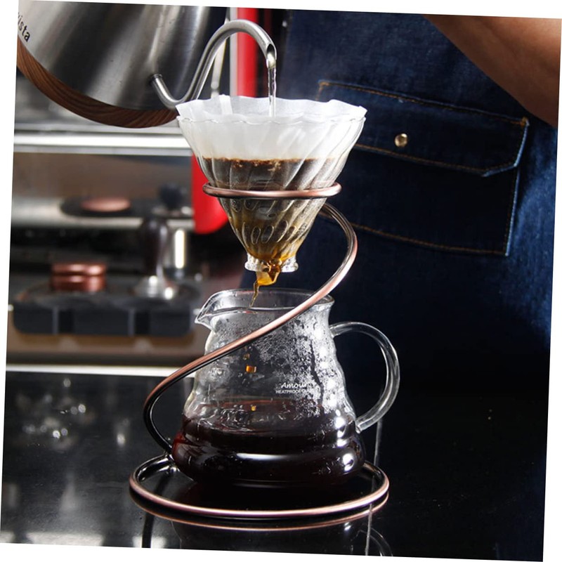 Mipcase Antique Brass Coffee Dripper Stand Elegant Filter Cup Holder