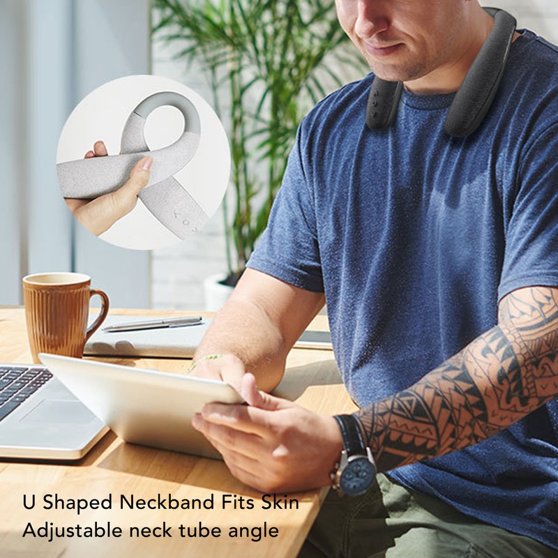 Bluetooth Neckband Speaker Stereo Noise Cancelling Hands Free Wireless Wearable