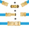 Brass Double Male Hose Connector, External Thread Hose Connectors, Double