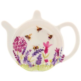 The Leonardo Collection Lavender and Bees Design - Melamine Teabag Tidy