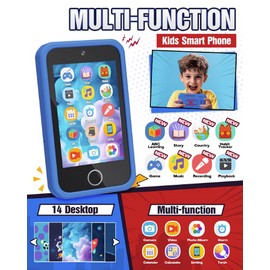Kids Smart Phone, Spider Toys Phone for Boys 3 4 5 6 7 8 Years Old, Dual Camera, 3.5'' Touchscreen Kid Phones, Educational Toy for Toddler Kids Christmas Birthday Gifts, ABC Learning, Habit Tracker
