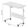SogesHome Adjustable Mobile Bed Table Portable Laptop Computer Stand, 23.6