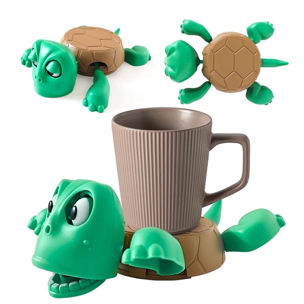 Funny 3D Printed Turtle Coaster – Interactive Cup Holder with