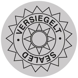 Labelident Sealing Labels Diameter 30 mm – Sealed – 1,000 Security Seal Labels on 1 Roll(s), 1.57 Inch (40 mm) Core, Polyester