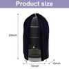 Black Round Dome Top Bird Cage Cover Shield,Birdcage Light Covers