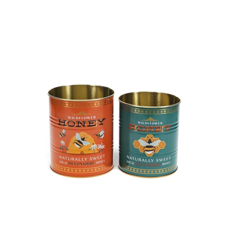 Rex London Medium Honey storage tins (set of 2)