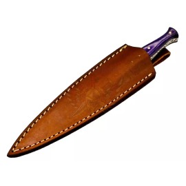 Leather Sheath Dagger Double Edged Knife Belt Carry Sheath