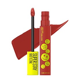 Maybelline Super Stay Matte Ink Liquid Lip Color, Moodmakers Lipstick Collection, Long Lasting, Transfer Proof Lip Makeup, Harmonizer, Red Brown, 1...