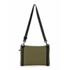 Beams Heart OLIVE Canvas Bag, Mesh Combination Sacoche, Men's, green