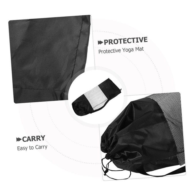 BESPORTBLE Yoga Mat Tote Bag 2 Pack Storage Organizer Mesh