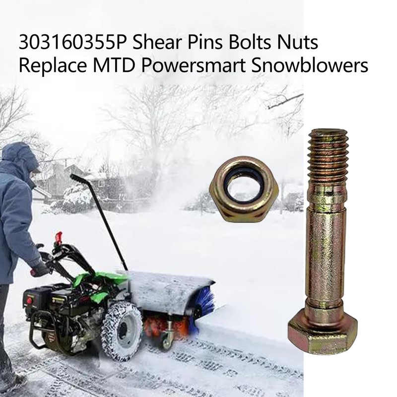 2 Pack 303160355P Shear Pins Bolts and Nuts Replace MTD