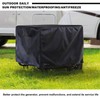 Waterproof Generator Cover 28x26x24 Inches, 600D Heavy-Duty Oxford Fabric, Dustproof