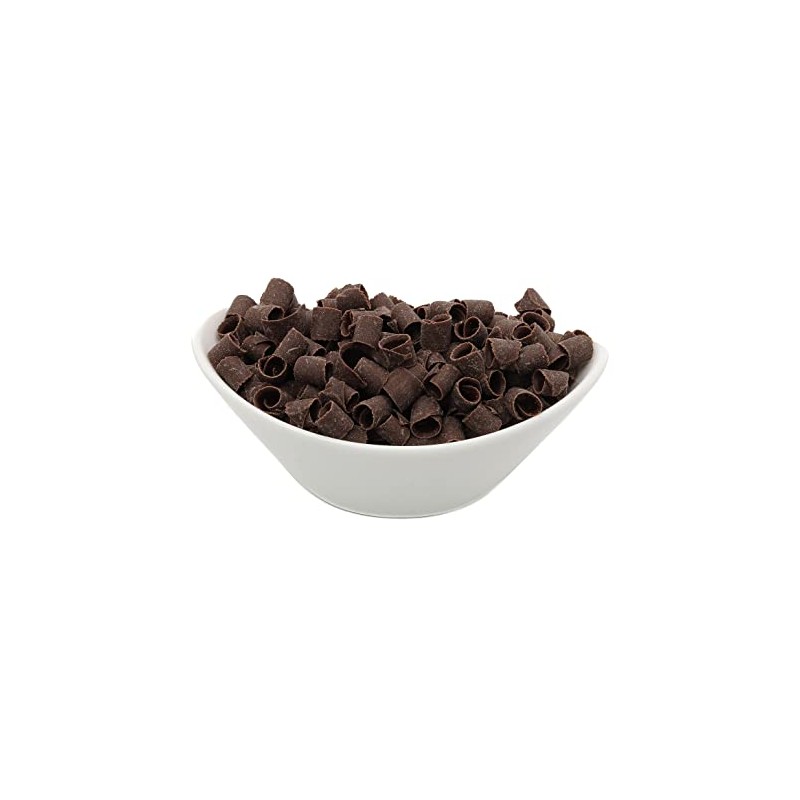 Dark Chocolate Shaved Curls, OliveNation Dark Chocolate Curls, Elegant Belgian