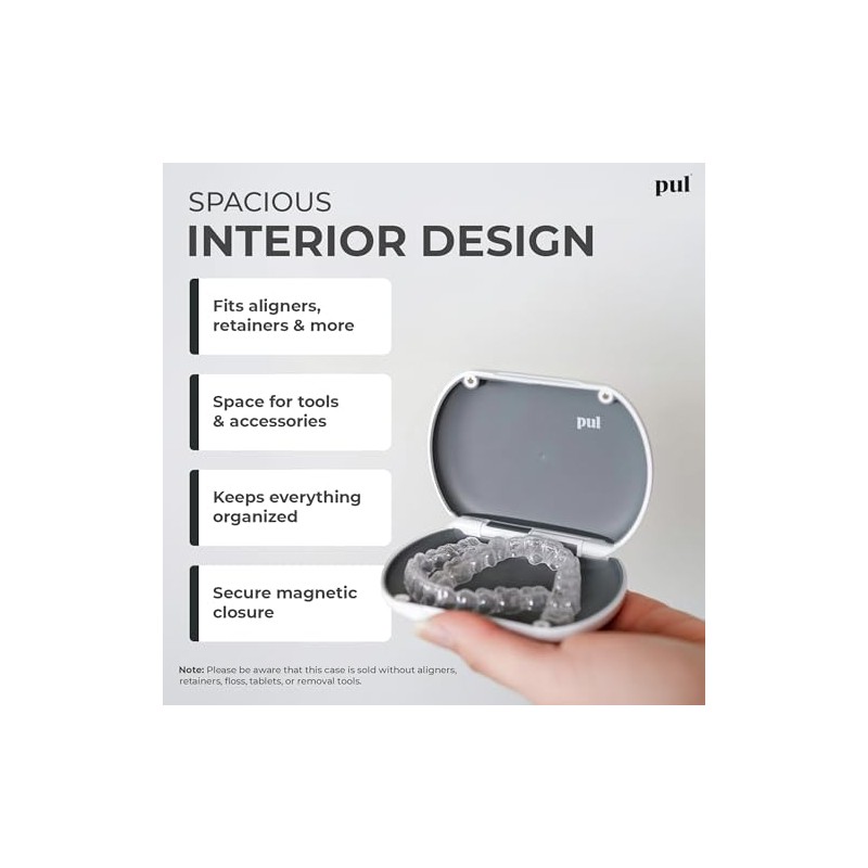 PUL - Funda transparente para alineador y retenedor (blanco)