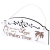 Sign Palm Tree Decoration 20 x 10 cm - All
