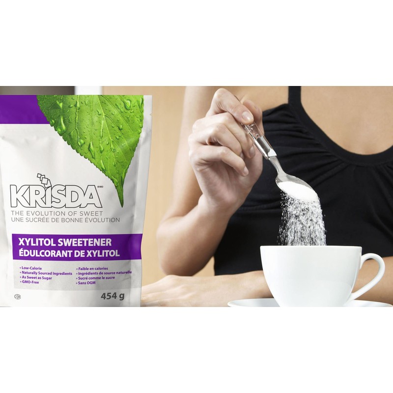 Krisda Xylitol Spoonable Natural Sweetener, 454 grams