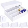 Leyzan Trading Card Storage Box 4 Pack–2400 Count Cardboard Organizer