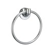Sabichi Milano Towel Ring, Glass, Silver