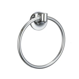 Sabichi Milano Towel Ring, Glass, Silver
