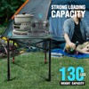 VILLEY Folding Camping Square Table with Carry Bag, Lightweight Aluminum