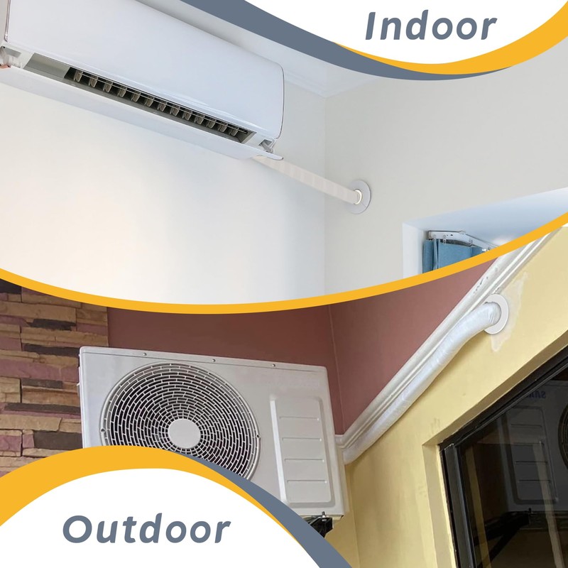 Flamorrow Mini Split Cover Wall Sleeve for Air Conditioning Line