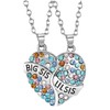 LEEQ Bff Necklaces for 2, Friendship Necklaces for 2 -