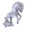 CTW Die-Cast Fighting Stallion Hood Ornament - Chrome