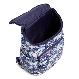 Vera Bradley Featherweight Commuter Backpack Travel Bag, Artist's Garden Purple