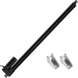 JQDML 12V Linear Actuator 176lbs/800N 0.78"/s High Speed Linear Actuator Stroke 32Inch IP65 Protection Electric Actuator with Mounting Brackets,for Door Opener,Solar Tracker,Electric Lifting System