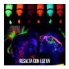 GLOW Arte Pinturas Fluorescentes Luminosa 6pz Cara,cuerpo+regalo