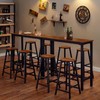 Mr IRONSTONE Bar Table, 47" Pub High Top Table Rectangular