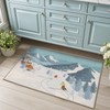 LUMI Art Doormat, Luxury Non-Slip Door Mat, Washable Skiing Rug,