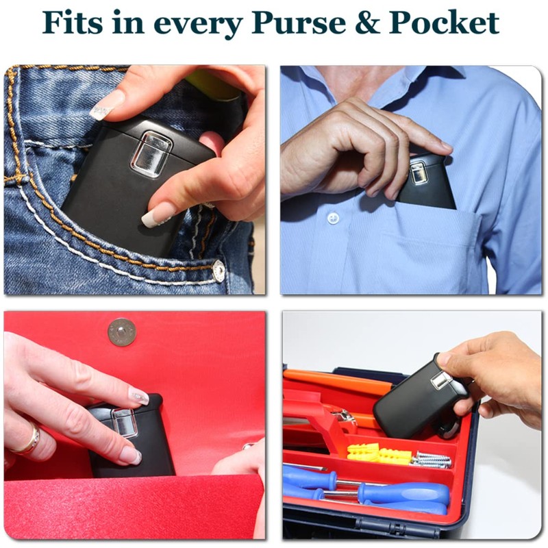 EasY Magnifier Small Pocket Magnifying Glass 3.0X Magnification with LED