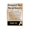 Leave Premises Quietly Polite Notice Sign Pub Bar Restaurant A4