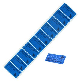 100pcs Tamper Evident Security Stickers Tape Resistant Labels Seals Safety Prevent Opened Void (2.5x5cm Marked on Sticker Blue)