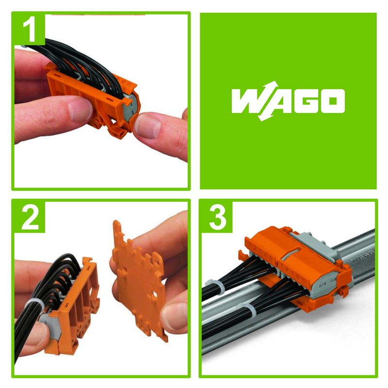 Wago mounting adapter 2-5-pole, 222-500