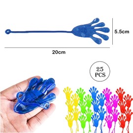 HZZXCH 25Pcs Sticky Hands Toy Sticky Stretchy Toys Set Sticky Hand Sticky Toys for Sensory Kids Fun Toys Sticky Fingers for Party Favors Party Bag Fillers for Sensory Kids(Color Random)